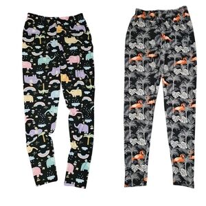 2 PAIRS Women's One Size Leggings